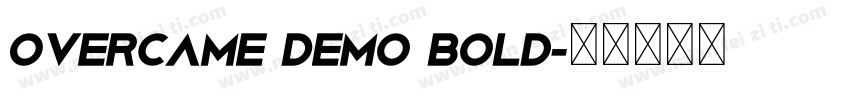 Overcame Demo Bold字体转换